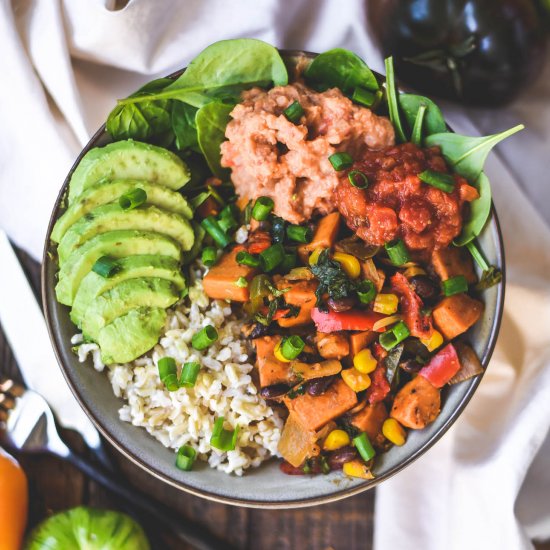 Chili Lime Vegan Burrito Bowls GF