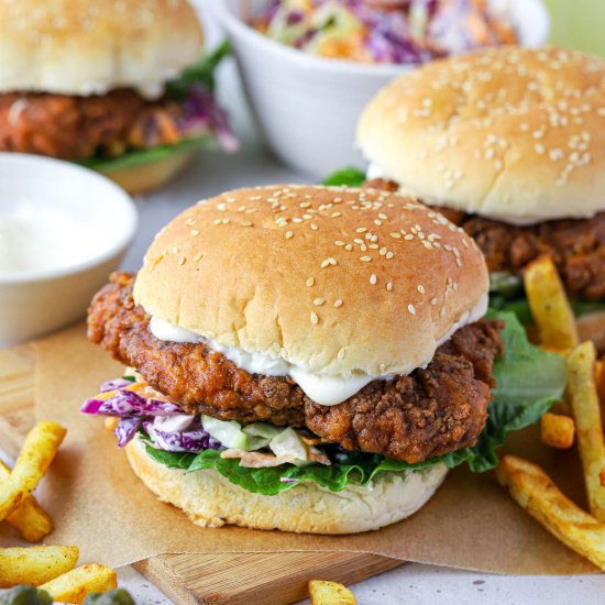 Crispy Chicken Burgers