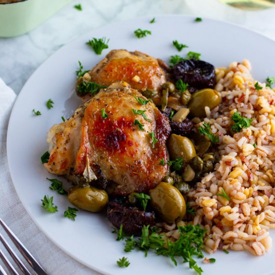 Oven Roasted Chicken Marbella