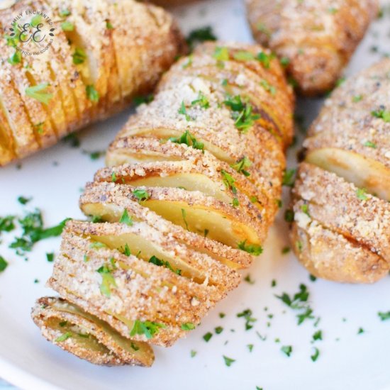 Air Fryer Hasselback Potatoes