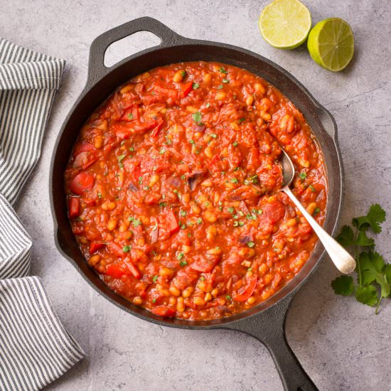 Chilli with Baked Beans