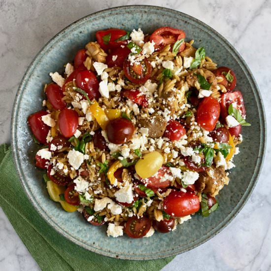 Skillet Greek Chicken & Orzo