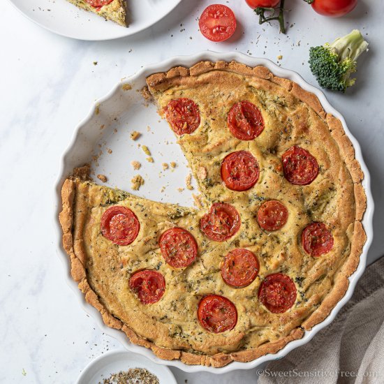 Gluten free Vegan Quiche {Soy free}