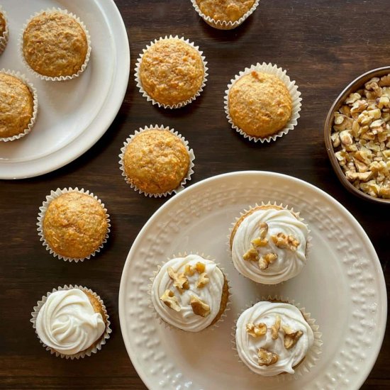 Vegan Carrot Cake Cupcakes