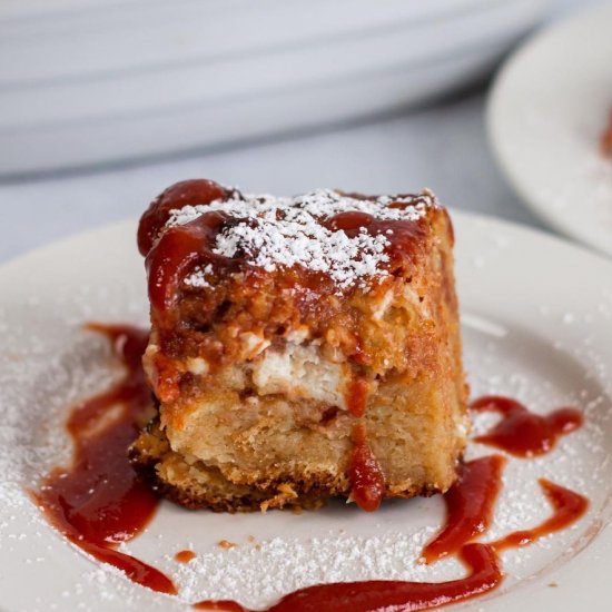 Guava & Cream Cheese Bread Pudding