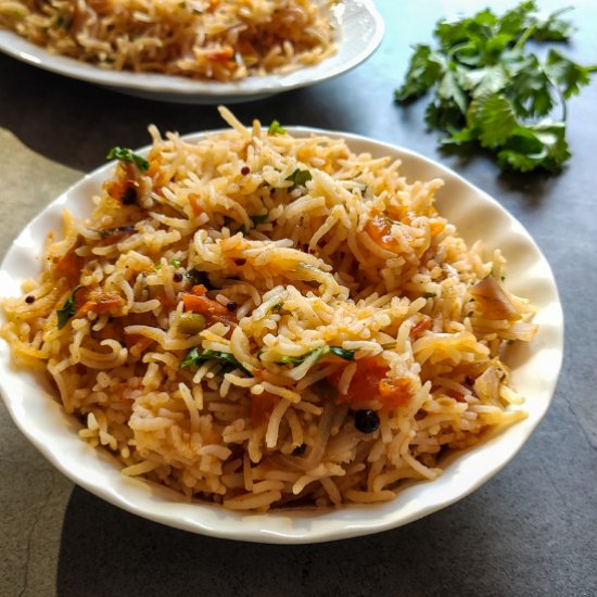 Tomato rice-Indian style