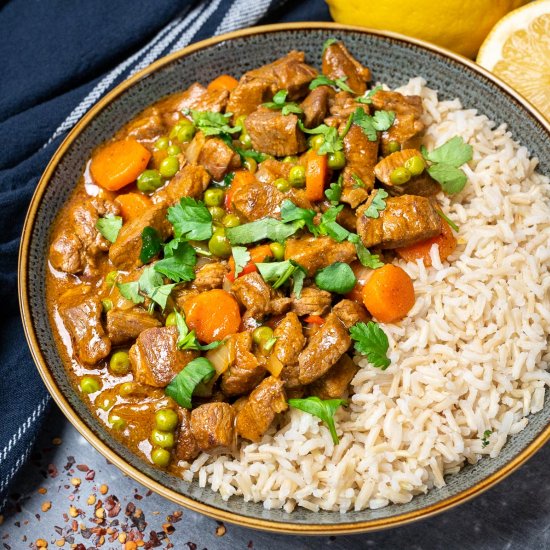 Easy Lamb Curry with Coconut Milk