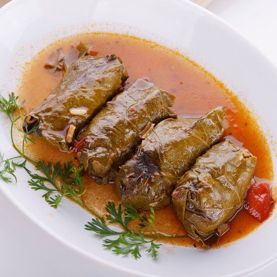 Homemade Greek Dolmades