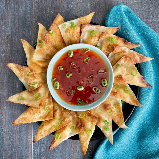 Vegan Cream Cheese Wontons