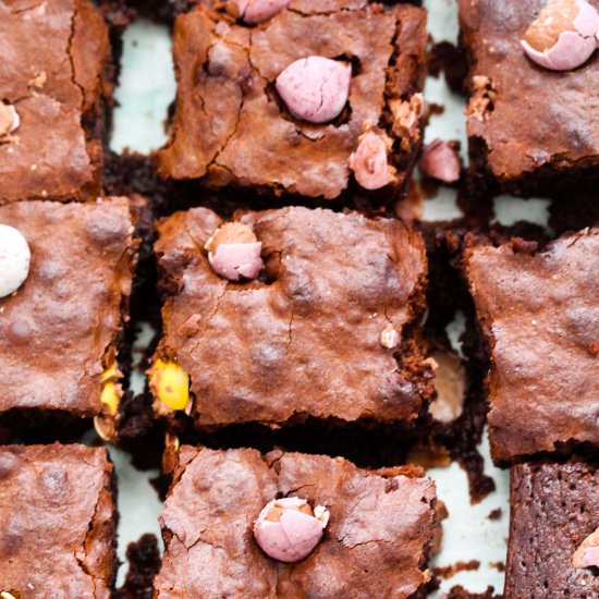 Mini Egg Brownies