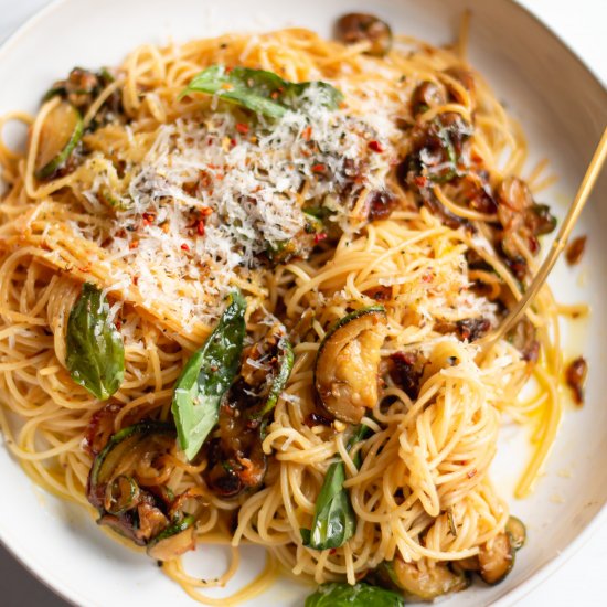 Caramelized Zucchini Pasta