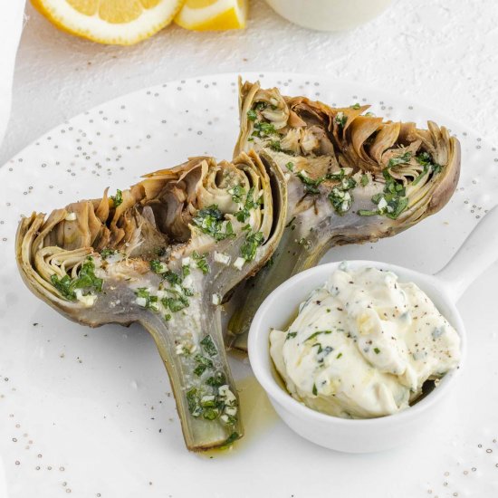 Steamed artichokes – super tasty!