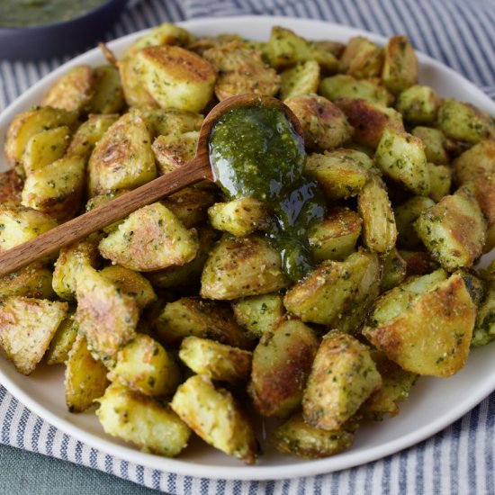 Vegan Pesto Potatoes