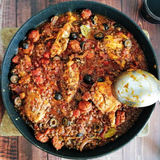 Chicken and Chorizo Spanish Stew