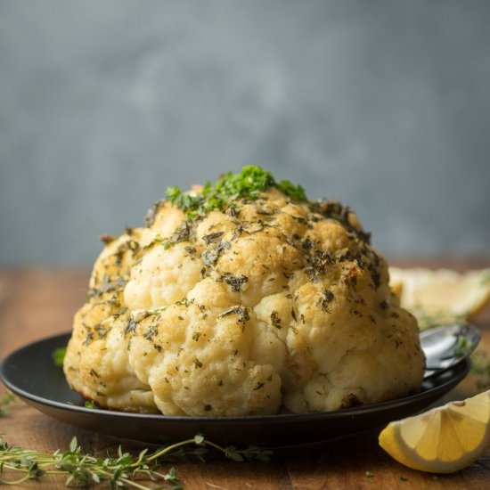 Whole Roasted Cauliflower