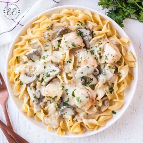 Chicken Stroganoff with Mushrooms