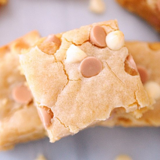 Thick and chewy blondies