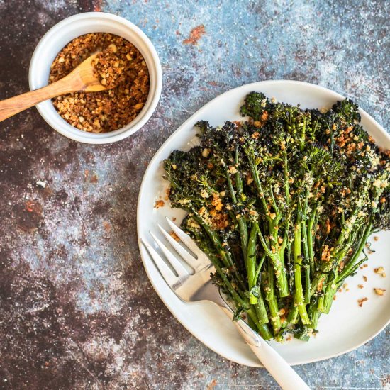 Roasted Broccolini with Pangritata