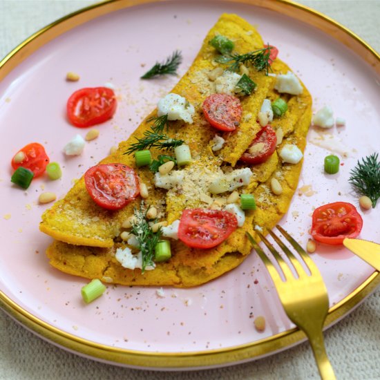 Vegan Feta Omelette