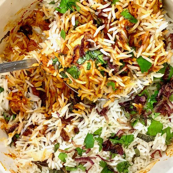 Tandoori Chicken Tikka Biryani