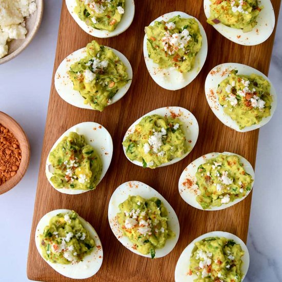 Guacamole Deviled Eggs