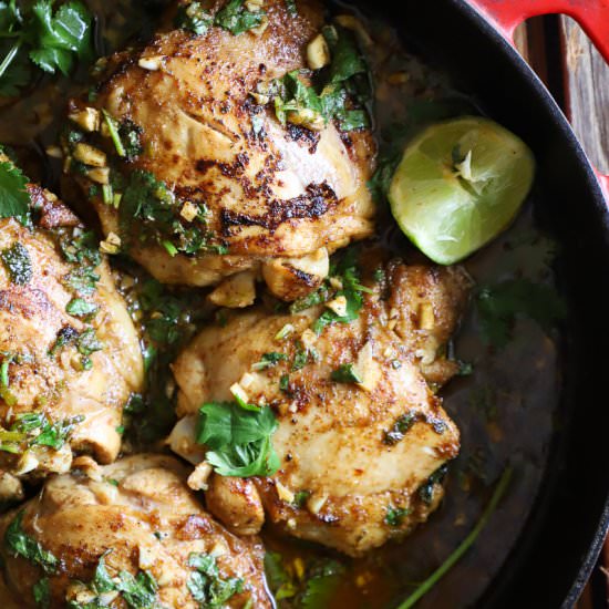 Cilantro Lime Chicken Thighs