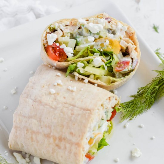 Mediterranean Chicken Wrap