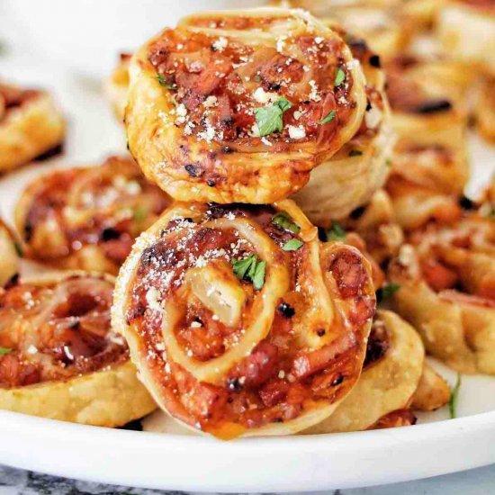 Cheese and Bacon Pinwheels