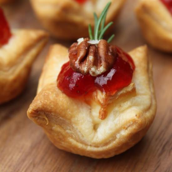 Brie Raspberry Bites