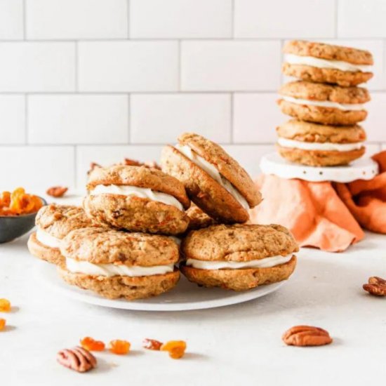 Carrot Cake Sandwich Cookies