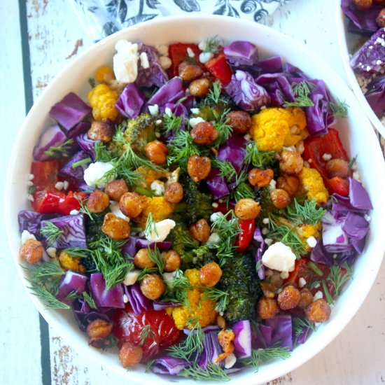 Rainbow Farro Salad