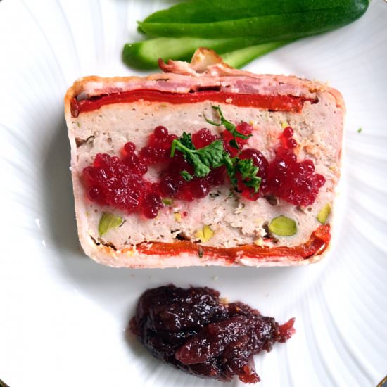 Meat Terrine with Capsicum and vege