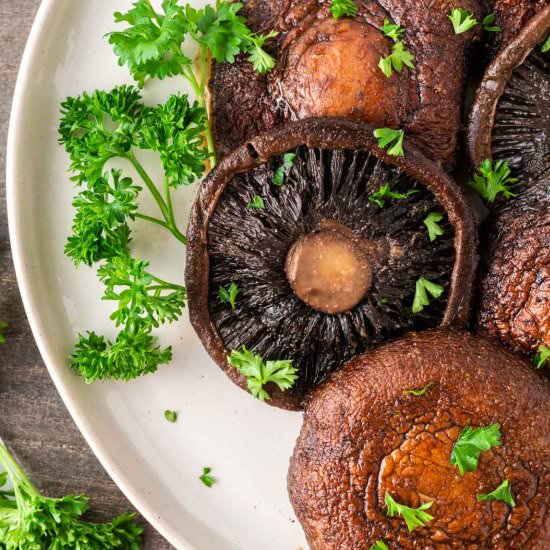 Air Fryer Portobello Mushrooms