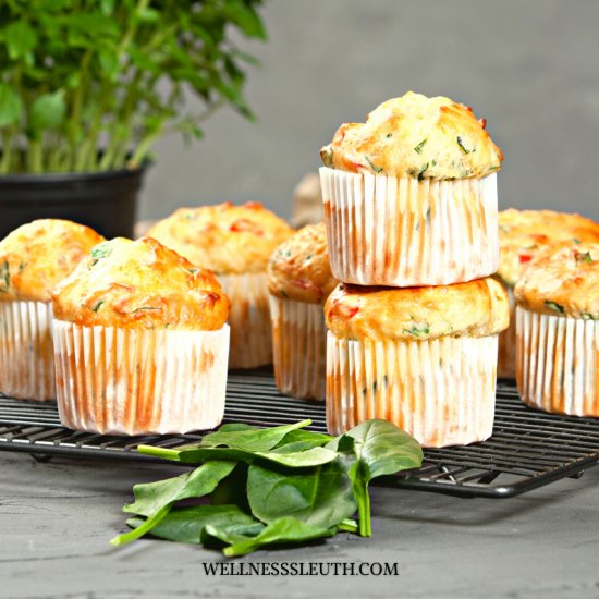 Spinach and Pepper Mini Frittatas