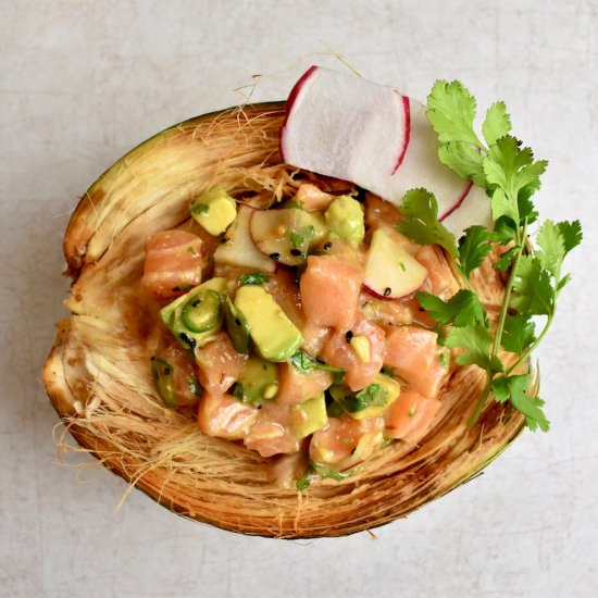 Coconut Salmon Poke