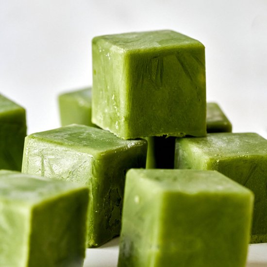 Matcha Latte Ice Cubes