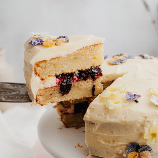 Blueberry Filled Cake