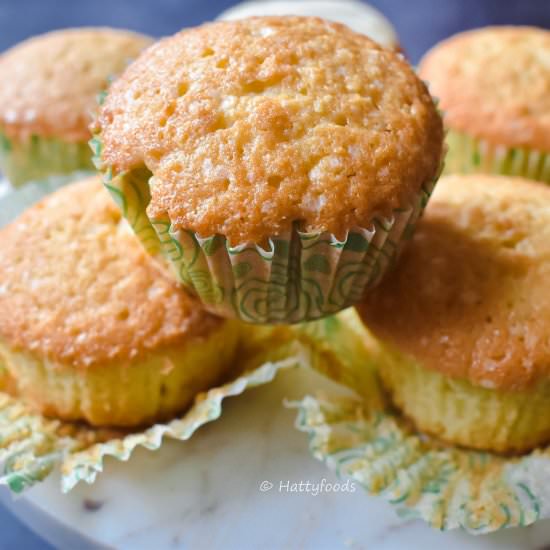 Fluffy coconut cupcake