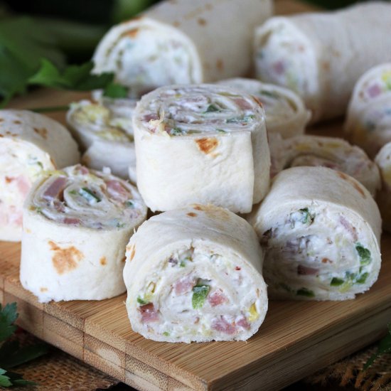 Pineapple-Ham Tortilla Roll-Ups