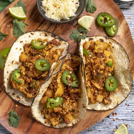 Spicy Breakfast Tacos