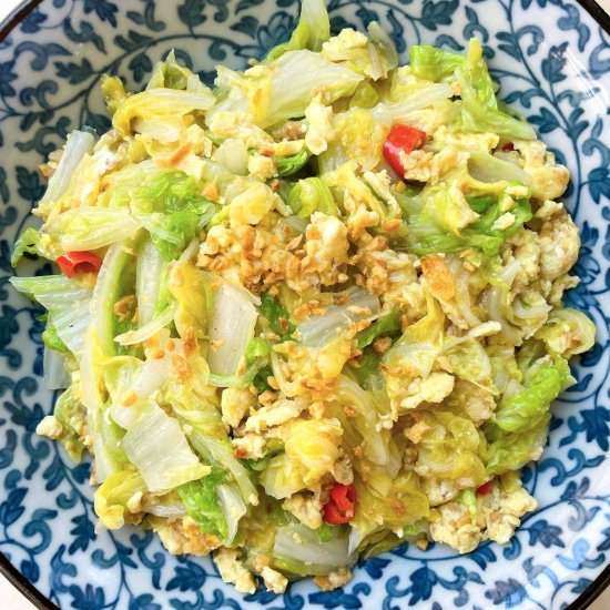 Chinese Napa Cabbage with Egg