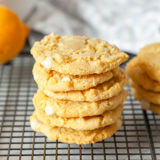 White Chocolate Lemon Cookies