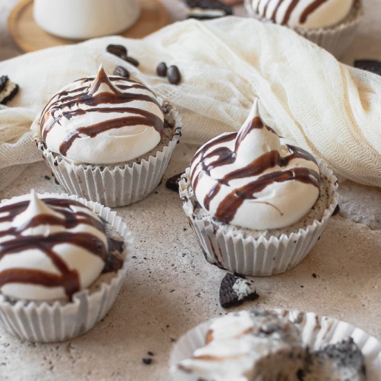 Mocha Ice Cream Cupcakes