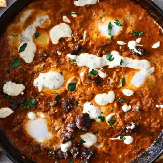 Venison & Eggs in Purgatory