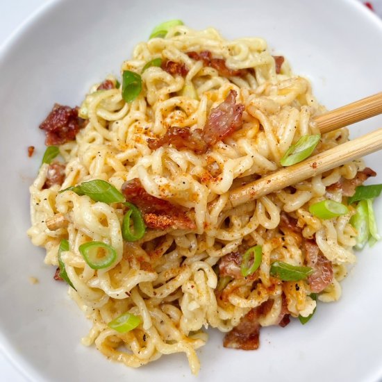 Creamy Ramen Carbonara