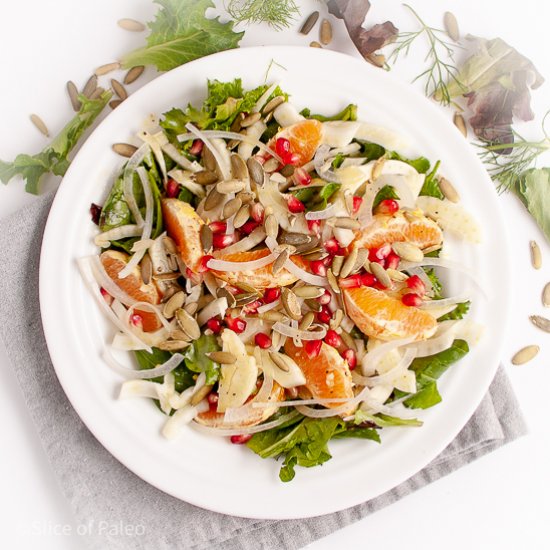 Fennel Orange Pomegranate Salad