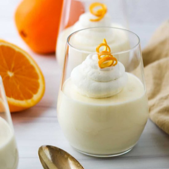 Light and Creamy Orange Mousse