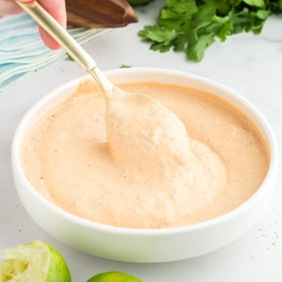 Chipotle Sour Cream Sauce