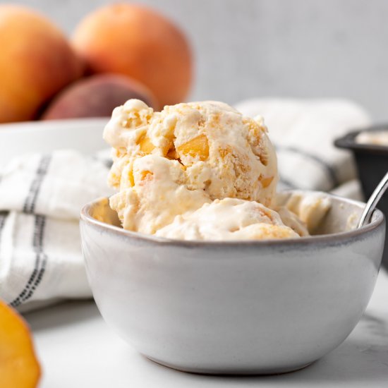 Peaches and Cream Ice Cream