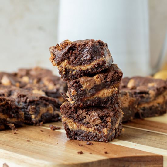 Fudgy Peanut Butter Cup Brownies